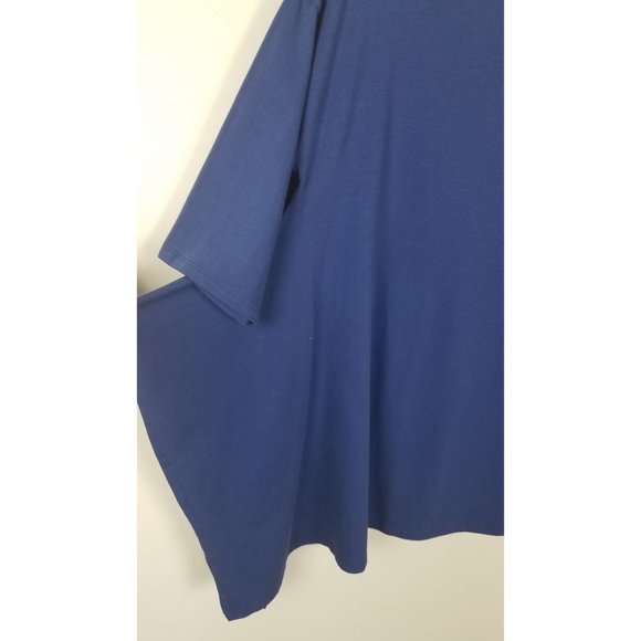 M X Matthildur Women's Sz. S/M Boxy Fit Beatrix Trapeze Top In Blue NWT - Picture 4 of 9